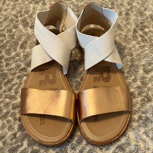 Sorel Ella Sandal Cream/Rose Gold